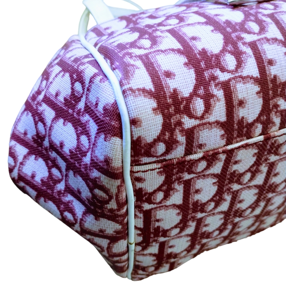 π― Authentic Christian Dior(Made in Italy) Trotter Mini Bag. Pink and White - Picture 13 of 15